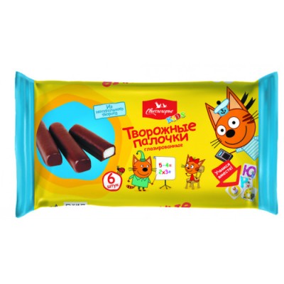 СЗМЖ Творожные палочки глазированные с ванилью 16% 6шт*30гр Свитлогорье