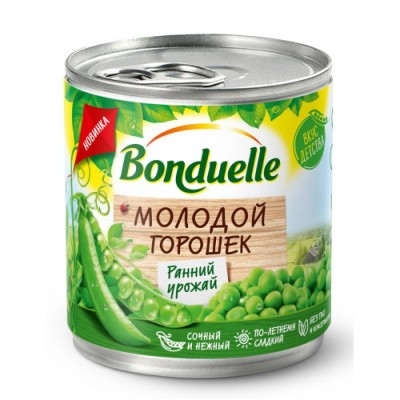 АКЦИЯ!!!Горошек зеленый молодой Бондюэль 425мл ж/б