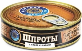 Шпроты  в масле "Морская держава" 160 гр с ключом