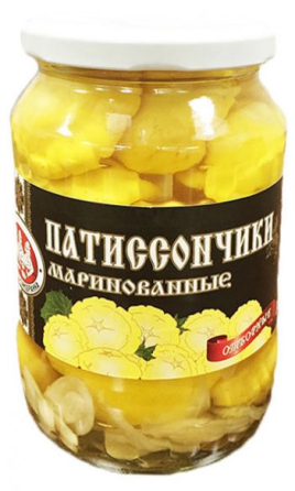 Патиссоны маринованные "Скатерть-Самобранка" 720гр ст/б