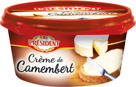 БЗМЖ Сыр "Президент" плавленый Creme De Camembert 50% 125г