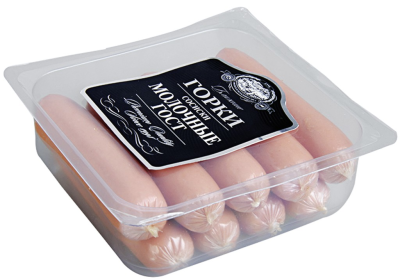 Сосиски Молочные ГОСТ в ц/о 450г  БГ Дмитрогорск