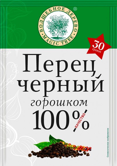 Перец черный горошком 30г Волшебное Дерево