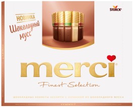 Конфеты Мерси Шоколадный мусс  210г