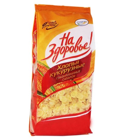 Хлопья кукурузные "Кунцево" Глазированные 350гр