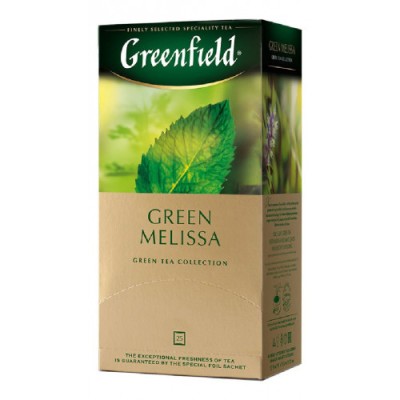 Чай Гринфилд зеленый Грин мелисса 25пaк. 37.5г