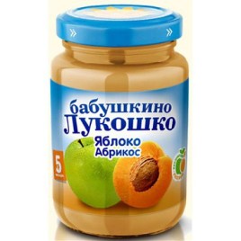 Бабушкино Лукошко Пюре яблоко, абрикос 200гр