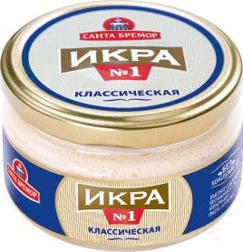 Икра деликатесная "Икра №1" класическая 180гр ст/б Санта Бремор
