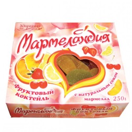 Мармелад фрукт/коктейль Ударница 250г