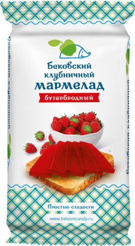 Мармелад клубничный 260г Бековский