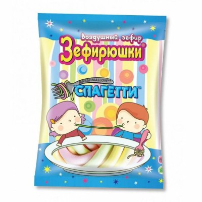 Зефир воздушный Спагетти Алиса в стране чудес 80гр Сладкая сказка