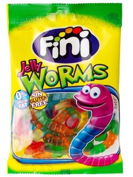 Жевательный мармелад Червячки прозрачные 100г Fini