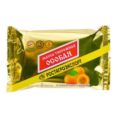 АКЦИЯ!!! БЗМЖ Масса творожная Особая курага 23% РА 180г