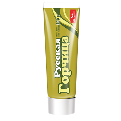 Горчица русская средне-острая 100г ТМ Свитлогорье туба