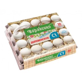 Яйцо Деревенское столовое ВРС  1кат. 20шт