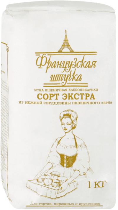 Мука пшеничная сорт Экстра Французская штучка 1кг
