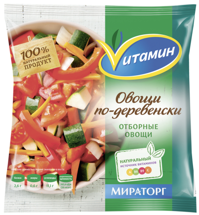 Овощи по-деревенски зам. 0,4кг Витамин Мираторг