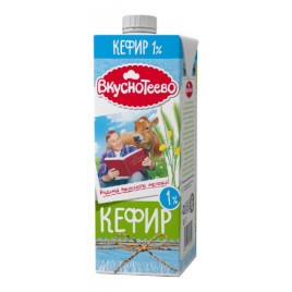 БЗМЖ Кефир Вкуснотеево 1% т/б 1л