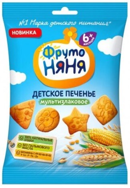 Печенье ФрутоНяня раствор. мультизлак. для детей 50г