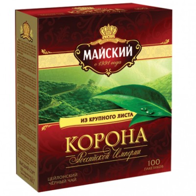 Майский Чай черный Корона Рос.Имп. 100п