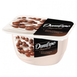 БЗМЖ Творожный десерт Даниссимо хрустящие шарики 130г