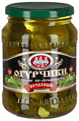 Огурцы соленые Скатерть Самобранка 720г ст/б