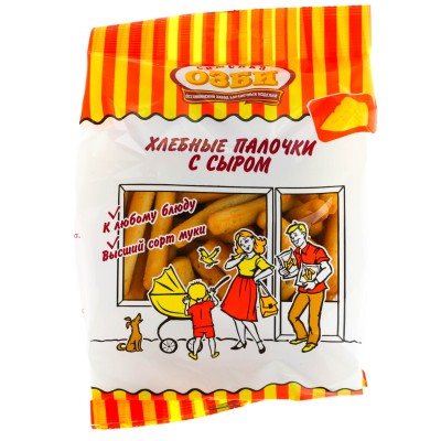 Хлебные палочки с сыром Семейка ОЗБИ 150г