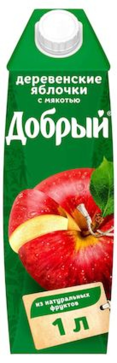 Нектар Добрый деревенские яблочки 1л