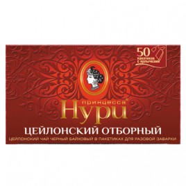 Чай Принцесса Нури черный отборный 50пак.