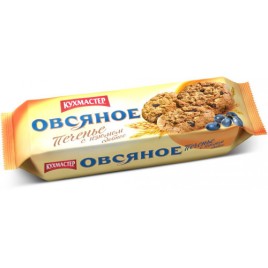 Печенье Кухмастер овсяное с изюмом 270 гр.
