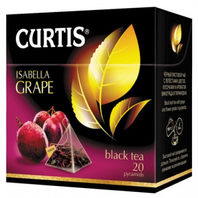 Чай Curtis черный изабелла грейп 20п