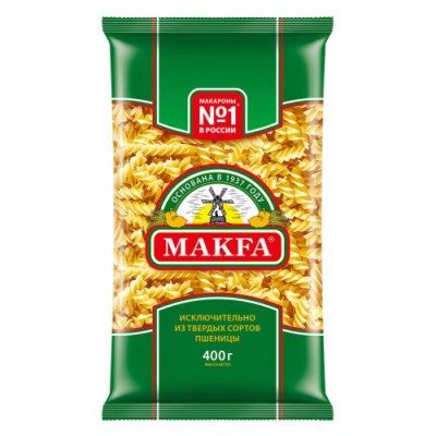 Макфа Макаронные изделия Спирали 400г