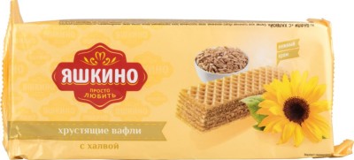 Вафли Яшкино с халвой 300г