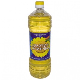 Масло подсолнечное Золотая семечка раф.1л