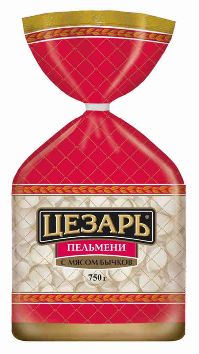 Пельмени Цезарь с мясом бычков 750гр