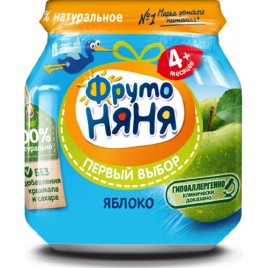 Пюре ФрутоНяня из яблок 100г