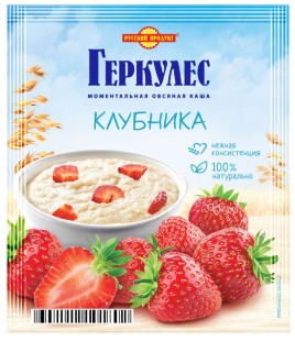 Русский продукт Овсяная каша момент Геркулес с клубникой 35г.