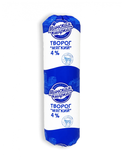 БЗМЖ Творог мягкий  "Минская марка" 4% 400г туба