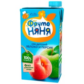Сок ФрутоНяня яблоко/персике  0,5л
