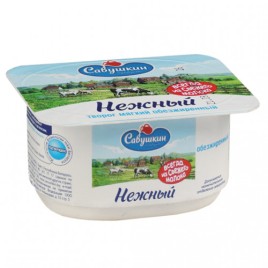 БЗМЖ Творог мягкий "Нежный" 0% 125 г./Савушкин