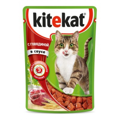 Китикет д/кош. Говядина.в соусе 85г