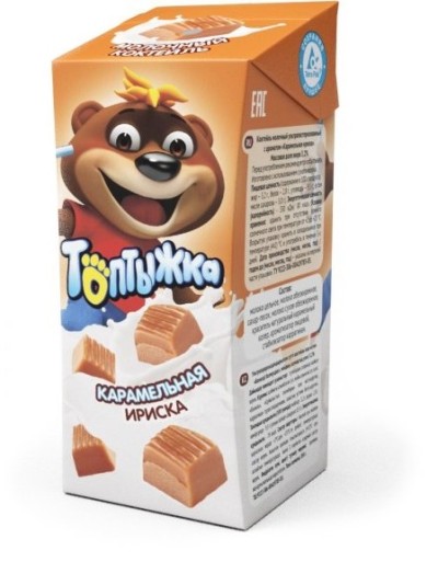 Молочный коктейль Топтыжка карам-ая ириска 3,2% 200г