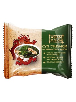 Суп грибной со шпинатом и яйцом ASIANFUSIAN 12гр