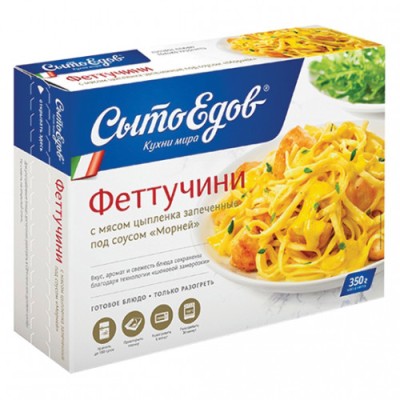 СытоЕдов Феттучини с цыпленком зам. 350г