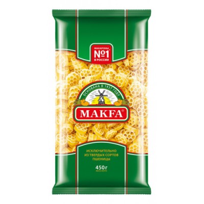 Макфа Макаронные изделия Цветочки 450г