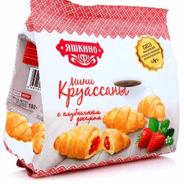 Мини-круассаны с кулбничным джемом  180г Яшкино