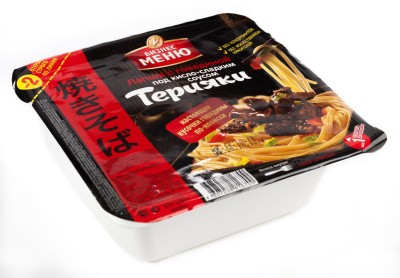 Лапша Бизнес Меню с говядиной соус-Тарияки 130гр.