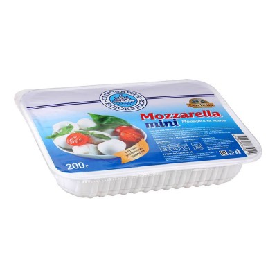 БЗМЖ Сыр Моцарелла мини 200г. Сыроварня Волжанка