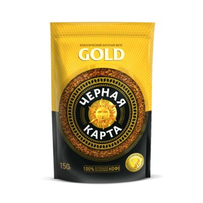 Кофе Черная карта  Gold 150г м/у