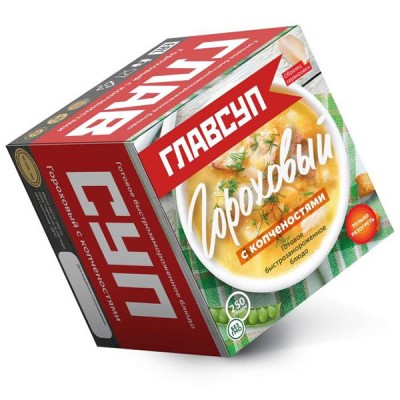 Главсуп Гороховый с копченостями 250гр.